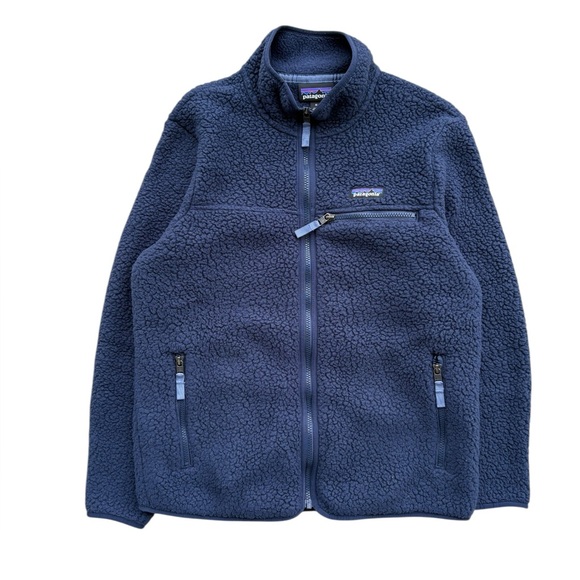 Patagonia Jackets & Blazers - Patagonia - Medium - Navy Blue - Women's Retro Pile Fleece Full Zip